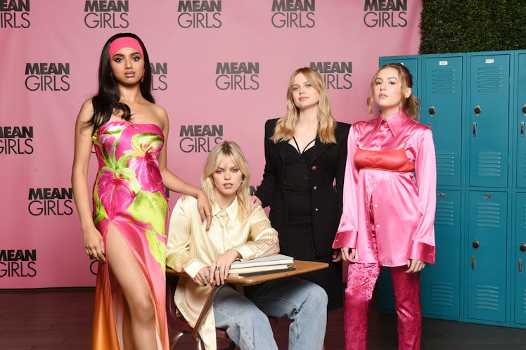Avantika, Reneé Rapp, Angourie Rice, and Bebe Wood promoting 'Mean Girls' together. 