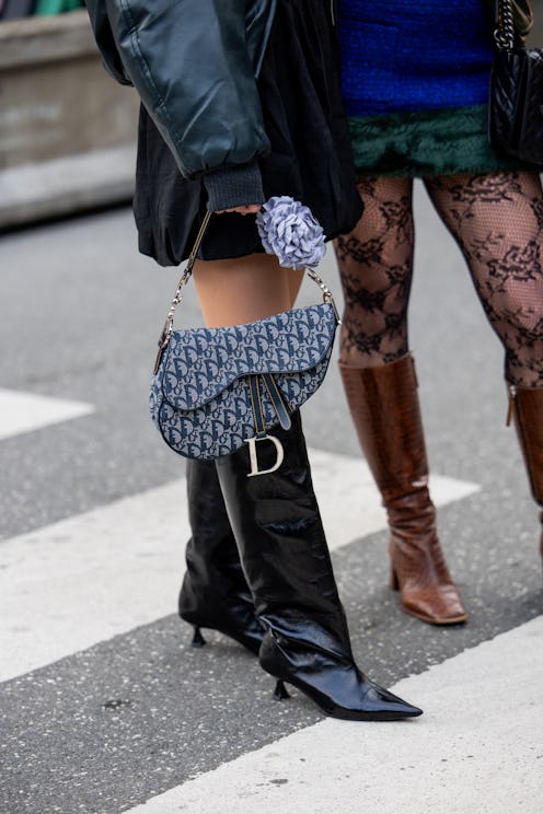 kitten heel boots street style
