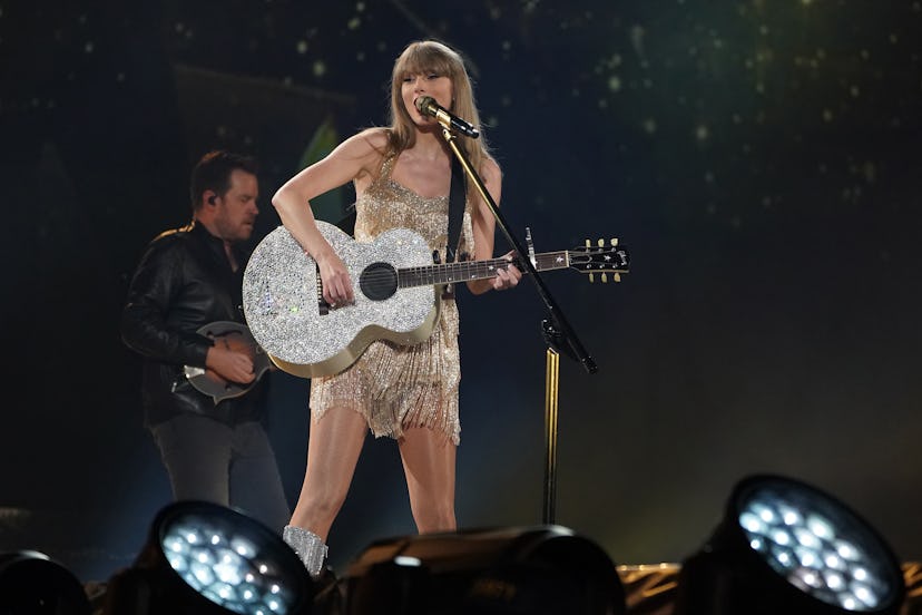Taylor Swift performs onstage in Tokyo, Japan.
