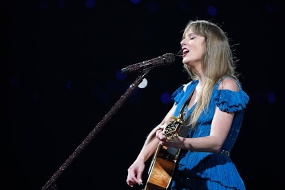 Taylor Swift performs onstage during The Eras Tour.