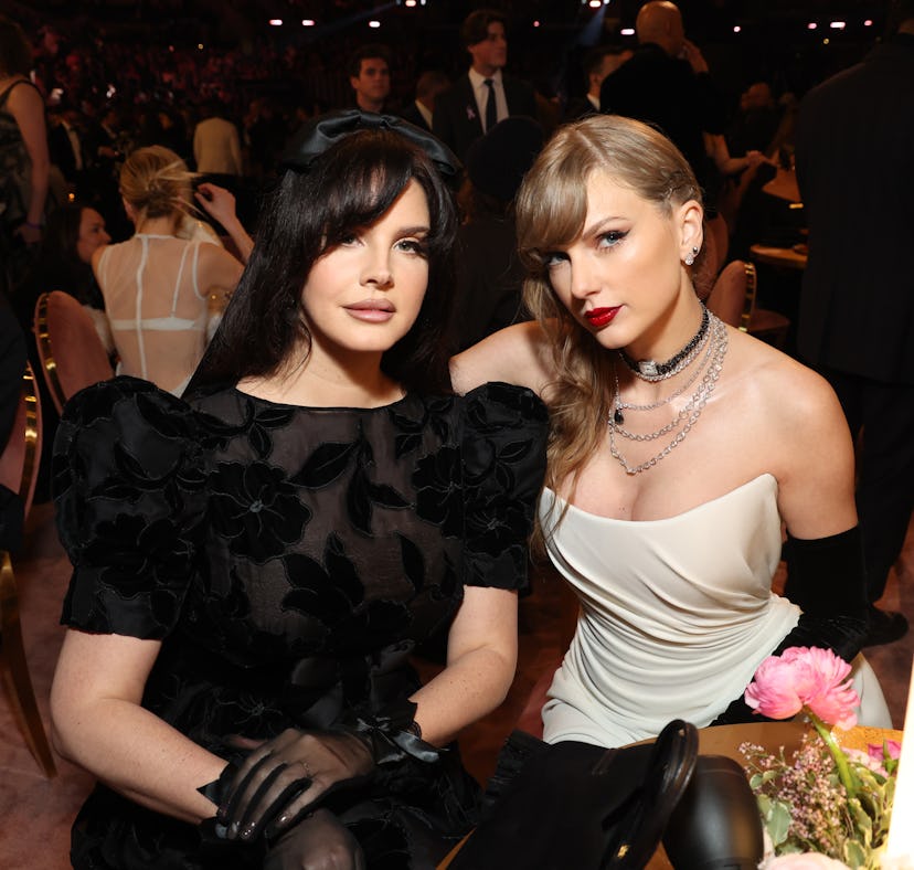 Lana Del Ray and Taylor Swift attend the 66th GRAMMY Awards