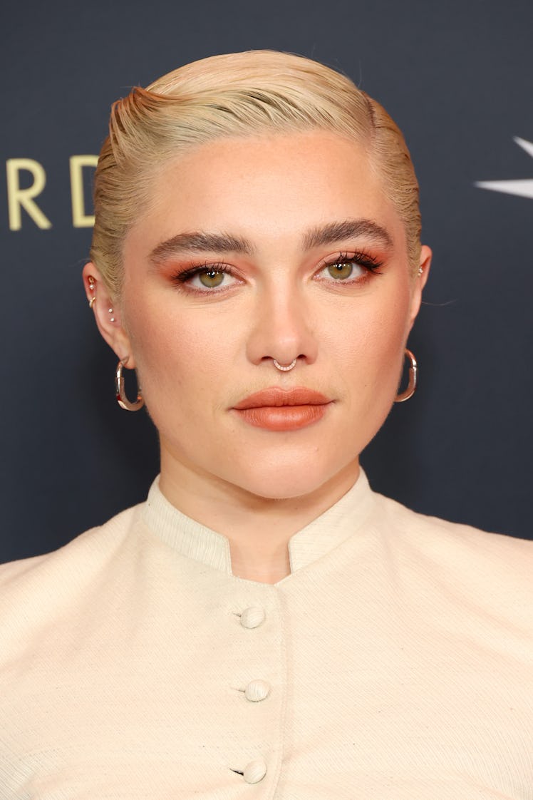 LOS ANGELES, CALIFORNIA - JANUARY 12: Florence Pugh attends the AFI Awards Luncheon at Four Seasons ...