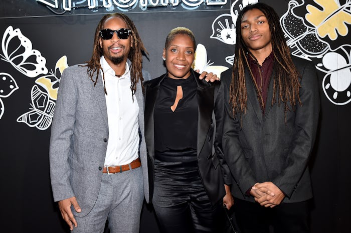 NEW YORK, NEW YORK - NOVEMBER 04: Lil Jon, Nicole Smith and Nathan Smith attends the Pencils Of Prom...