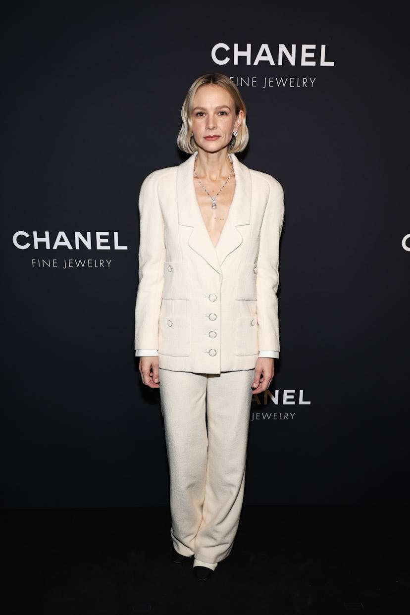 Carey Mulligan arrived at the opening dinner for Chanel's flagship boutique in new york