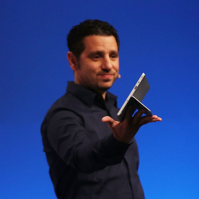 NEW YORK, NY - SEPTEMBER 23:  Panos Panay, Microsoft's VP of Surface, introduces introduces a second...