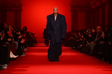US singer Alexander Edwards presents a creation by Vetements