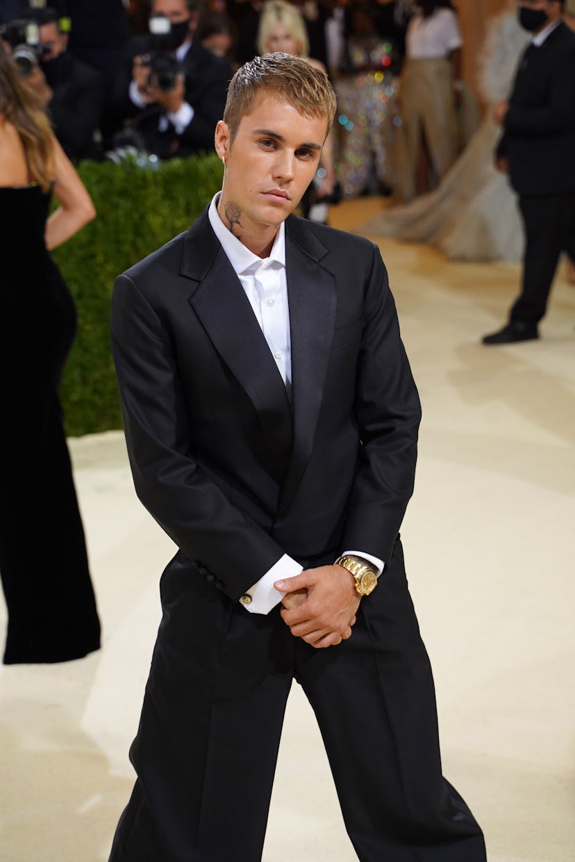 Justin Bieber attends 2021 Costume Institute Benefit