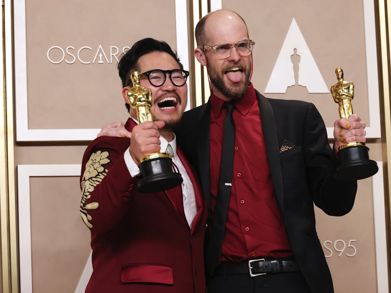 HOLLYWOOD, CA - MARCH 12: Daniel Kwan and Daniel Scheinert, known collectively as The Daniels, in th...