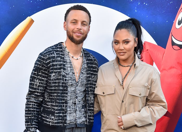 HOLLYWOOD, CALIFORNIA - JULY 18: (L-R) Steph Curry and Ayesha Curry attend the world premiere of Uni...
