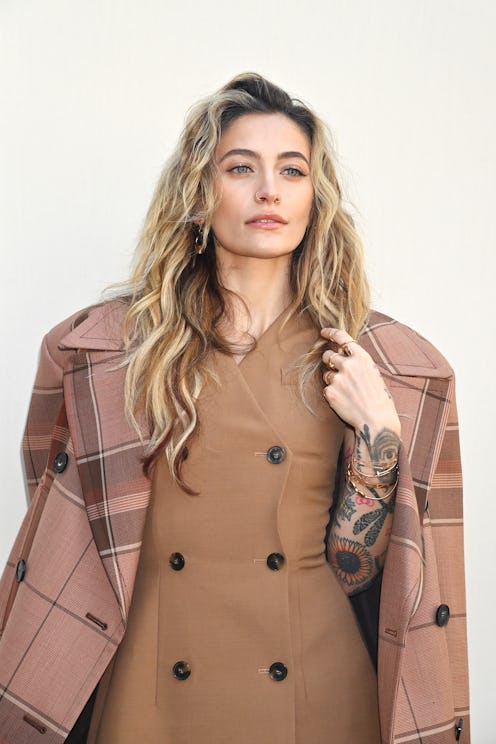 PARIS, FRANCE - OCTOBER 02: Paris Jackson attends the Stella McCartney show during Paris Fashion Wee...
