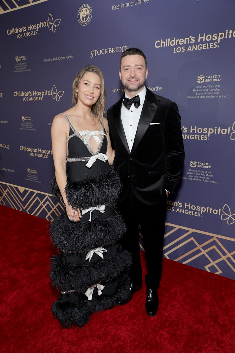 Jessica Biel and Justin Timberlake attend the 2022 Children’s Hospital Los Angeles Gala at the Barke...
