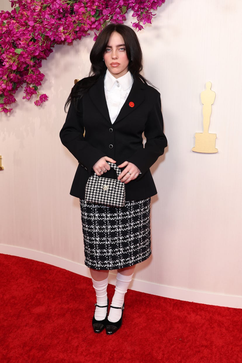HOLLYWOOD, CALIFORNIA - MARCH 10: Billie Eilish attends the 96th Annual Academy Awards on March 10, ...