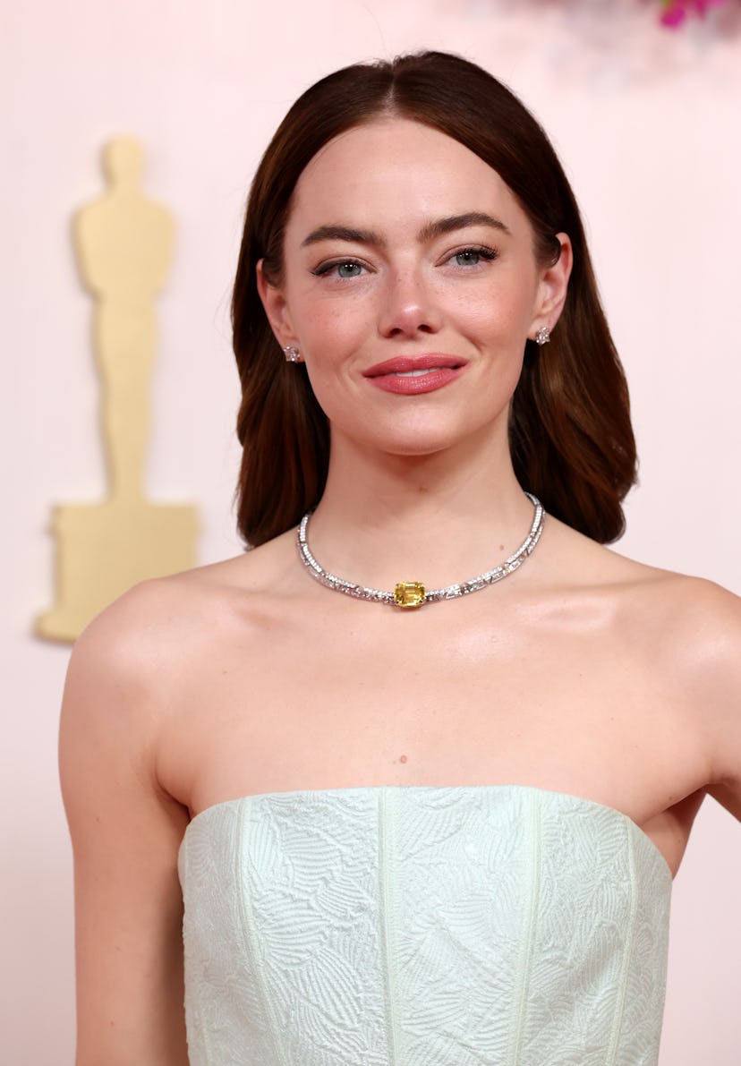HOLLYWOOD, CALIFORNIA - MARCH 10: Emma Stone attends the 96th Annual Academy Awards on March 10, 202...