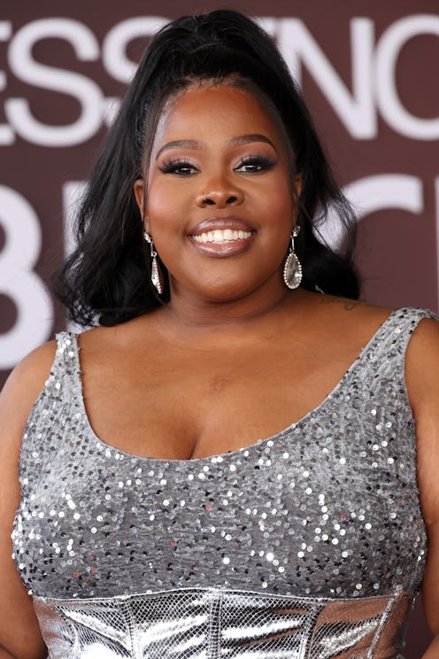 Amber Riley blocked an intimate Mercedes and Sam scene on 'Glee' (at the ESSENCE Black Women in Holl...