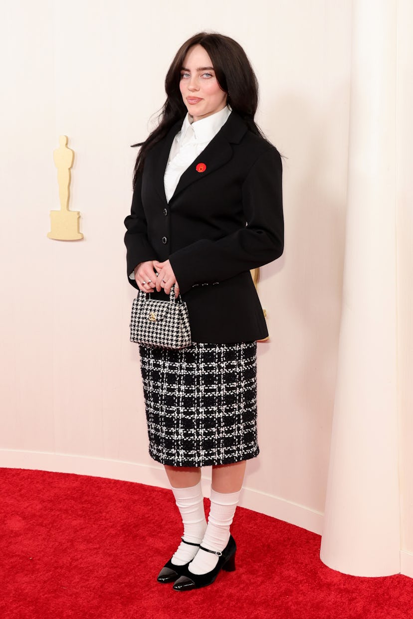 HOLLYWOOD, CALIFORNIA - MARCH 10: Billie Eilish attends the 96th Annual Academy Awards on March 10, ...