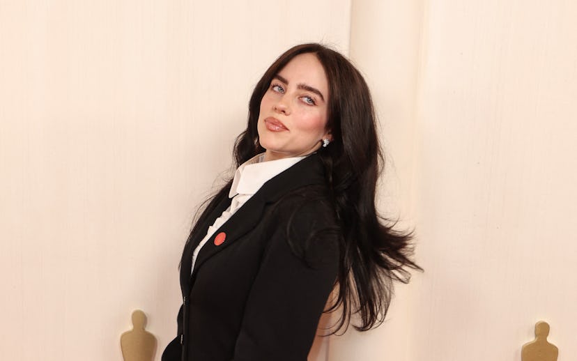 US singer-songwriter Billie Eilish attends the 96th Annual Academy Awards at the Dolby Theatre in Ho...