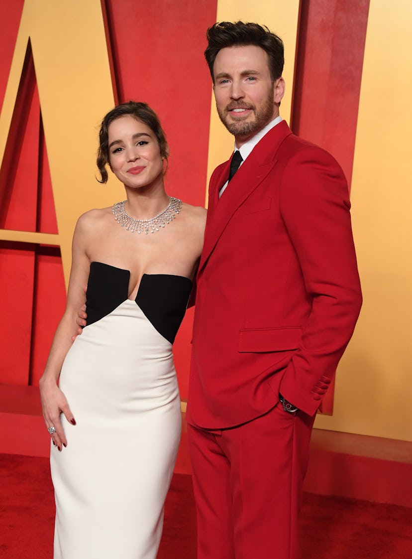 Oscars 2024: Celeb Couples Who Made Their Red Carpet Debut. Alba Baptista, Chris Evans