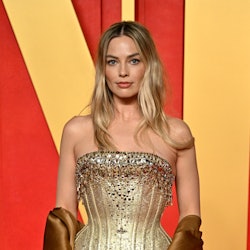 Margot Robbie attends the 2024 Vanity Fair Oscar Party hosted by Radhika Jones.