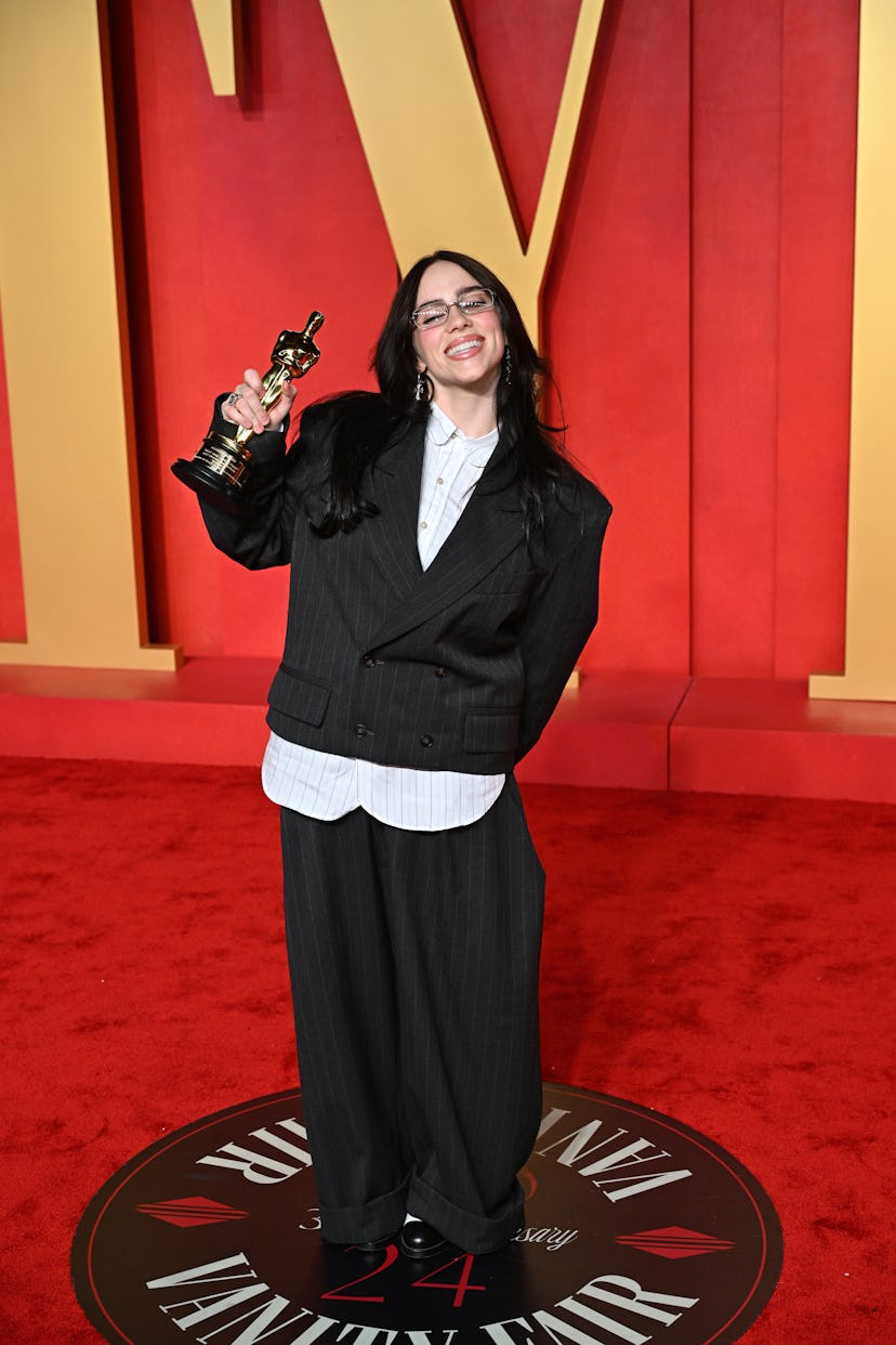 Billie Eilish attending the Vanity Fair Oscar Party held at the Wallis Annenberg Center for the Perf...