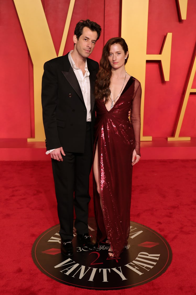 Mark Ronson and Grace Gummer attend the 2024 Vanity Fair Oscar Party 