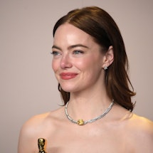 HOLLYWOOD, CALIFORNIA - MARCH 10: Emma Stone, winner of the Best Actress in a Leading Role award for...