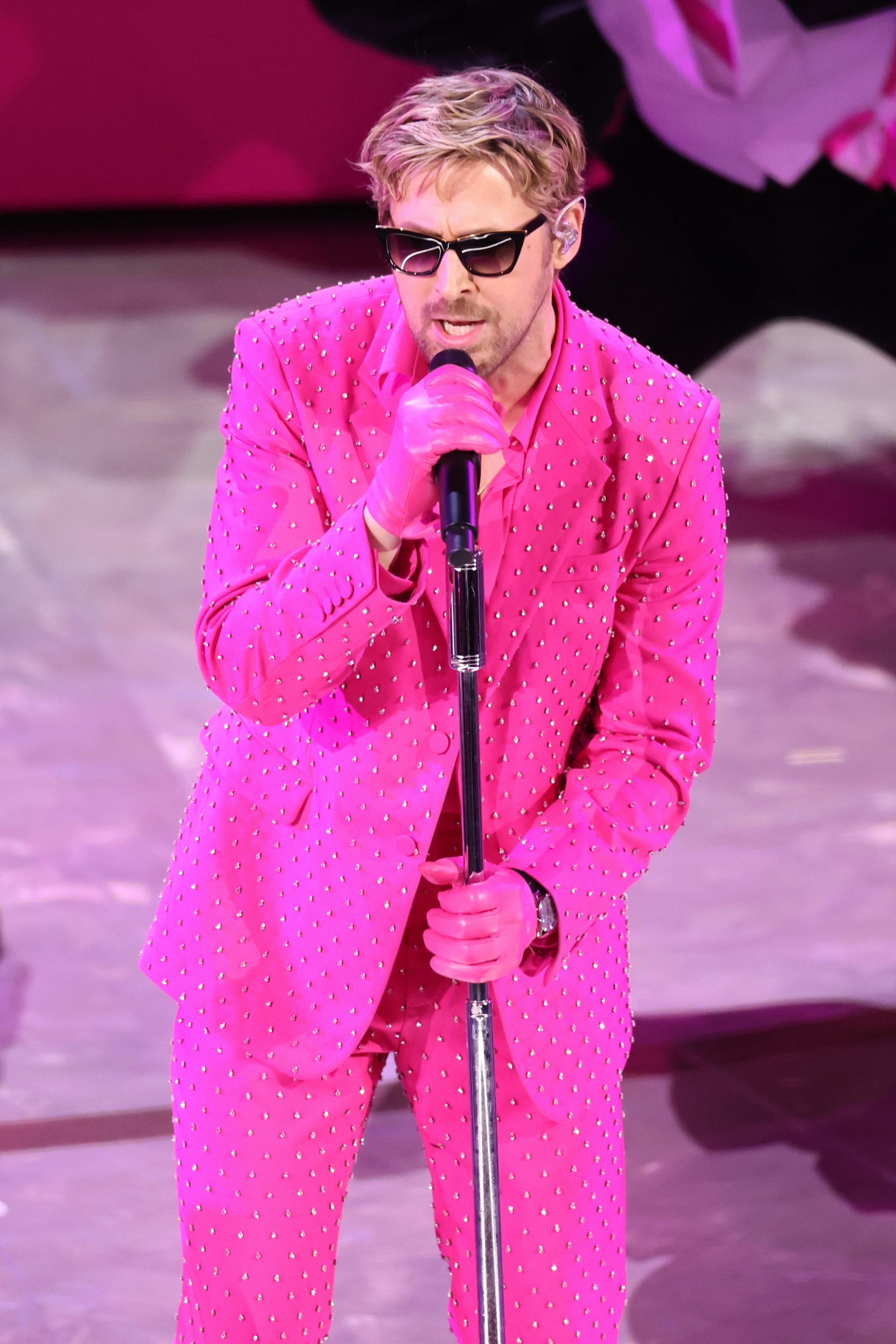 Ryan Gosling at the 2024 Oscars. Photo via Getty Images