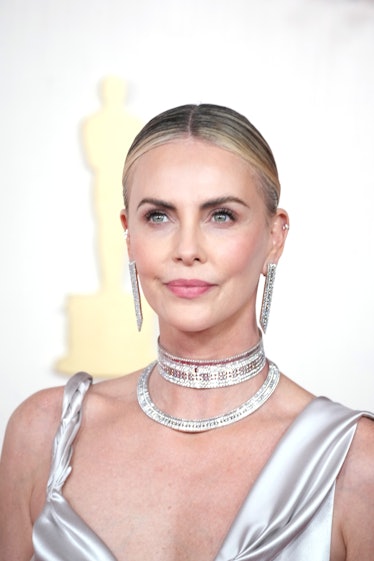 HOLLYWOOD, CALIFORNIA - MARCH 10: Charlize Theron attends the 96th Annual Academy Awards at Dolby Th...