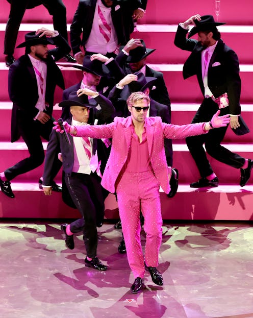 Ryan Gosling performs 'I'm Just Ken' from "Barbie" at the 2024 Oscar Awards.
