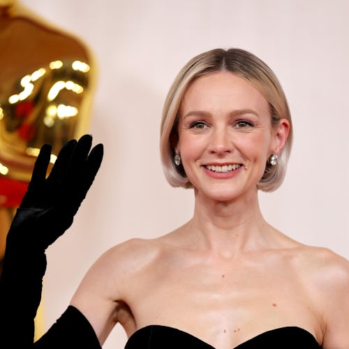 Carey Mulligan Balenciaga custom trumpet gown oscars