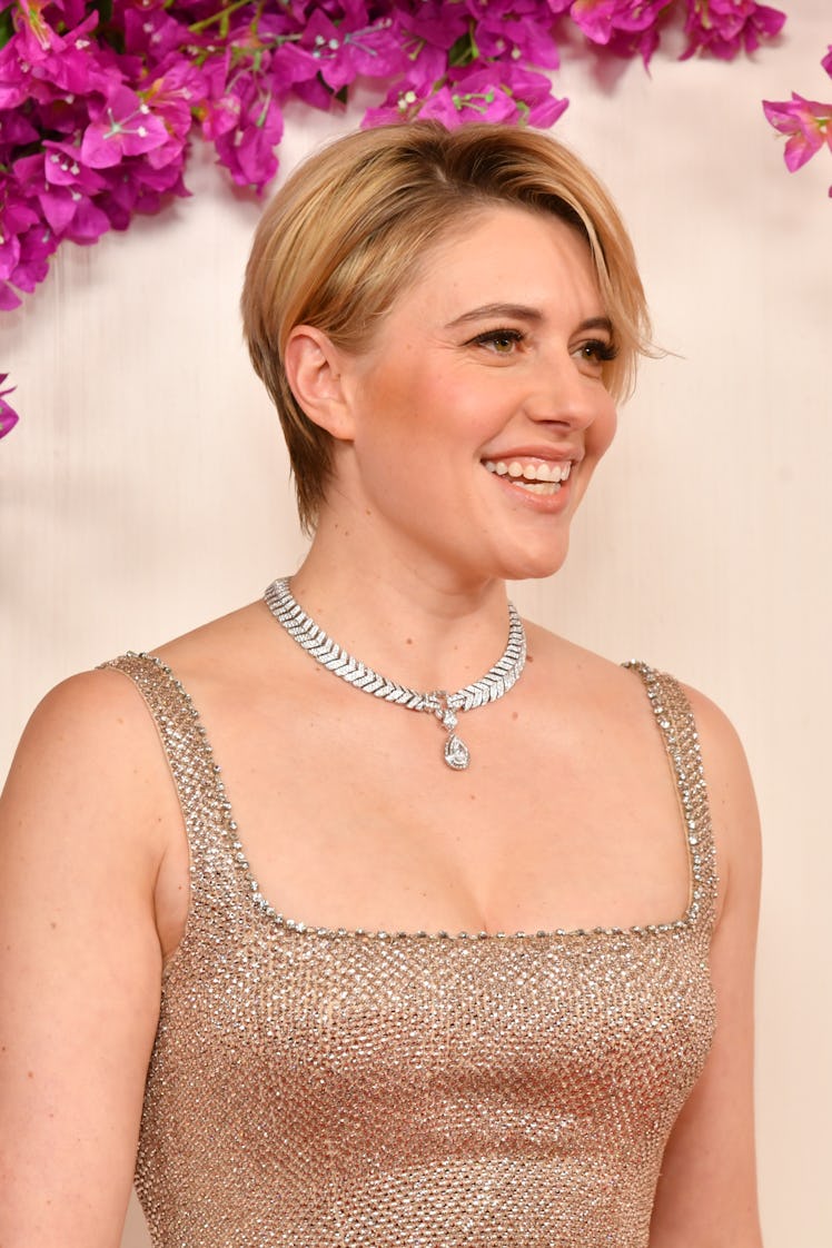 HOLLYWOOD, CALIFORNIA - MARCH 10: Greta Gerwig attends the 96th Annual Academy Awards on March 10, 2...