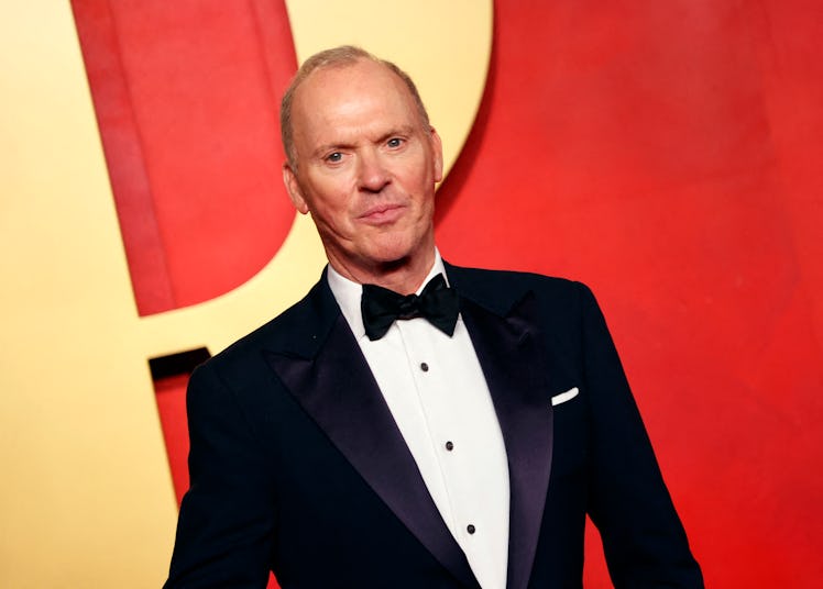 Actor Michael Keaton attends the Vanity Fair Oscars Party at the Wallis Annenberg Center for the Per...