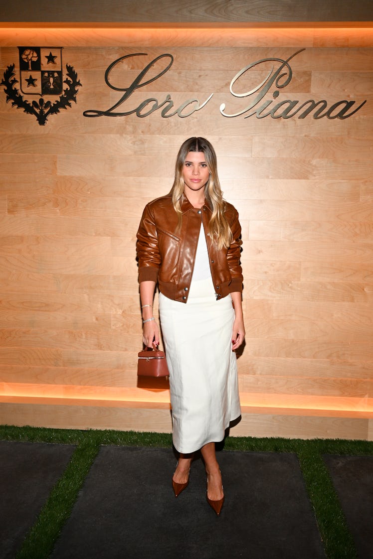 Sofia Richie at the Loro Piana Cocooning Collection Launch held on October 10, 2023 in Malibu, Calif...