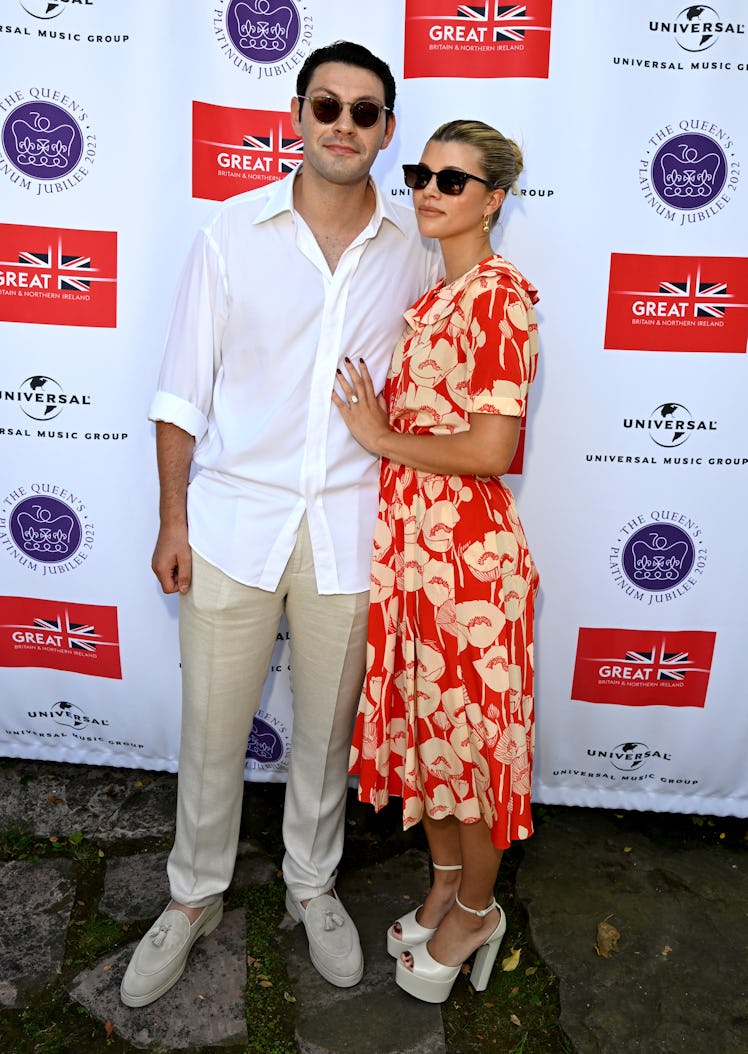 Elliot Grainge and Sofia Richie attend the British Consulate's celebration of Her Majesty the Queen'...