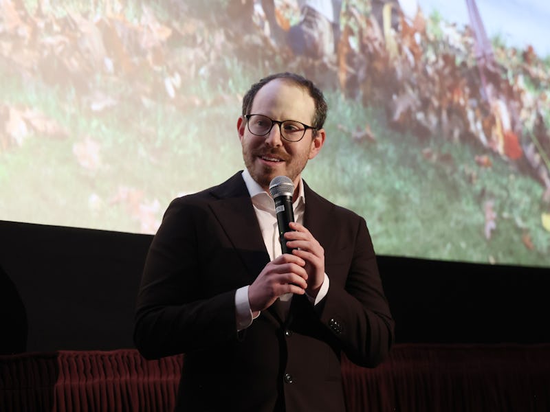 LOS ANGELES, CALIFORNIA - NOVEMBER 06: Producer Ari Aster speaks at the A24 Special Screening of DRE...