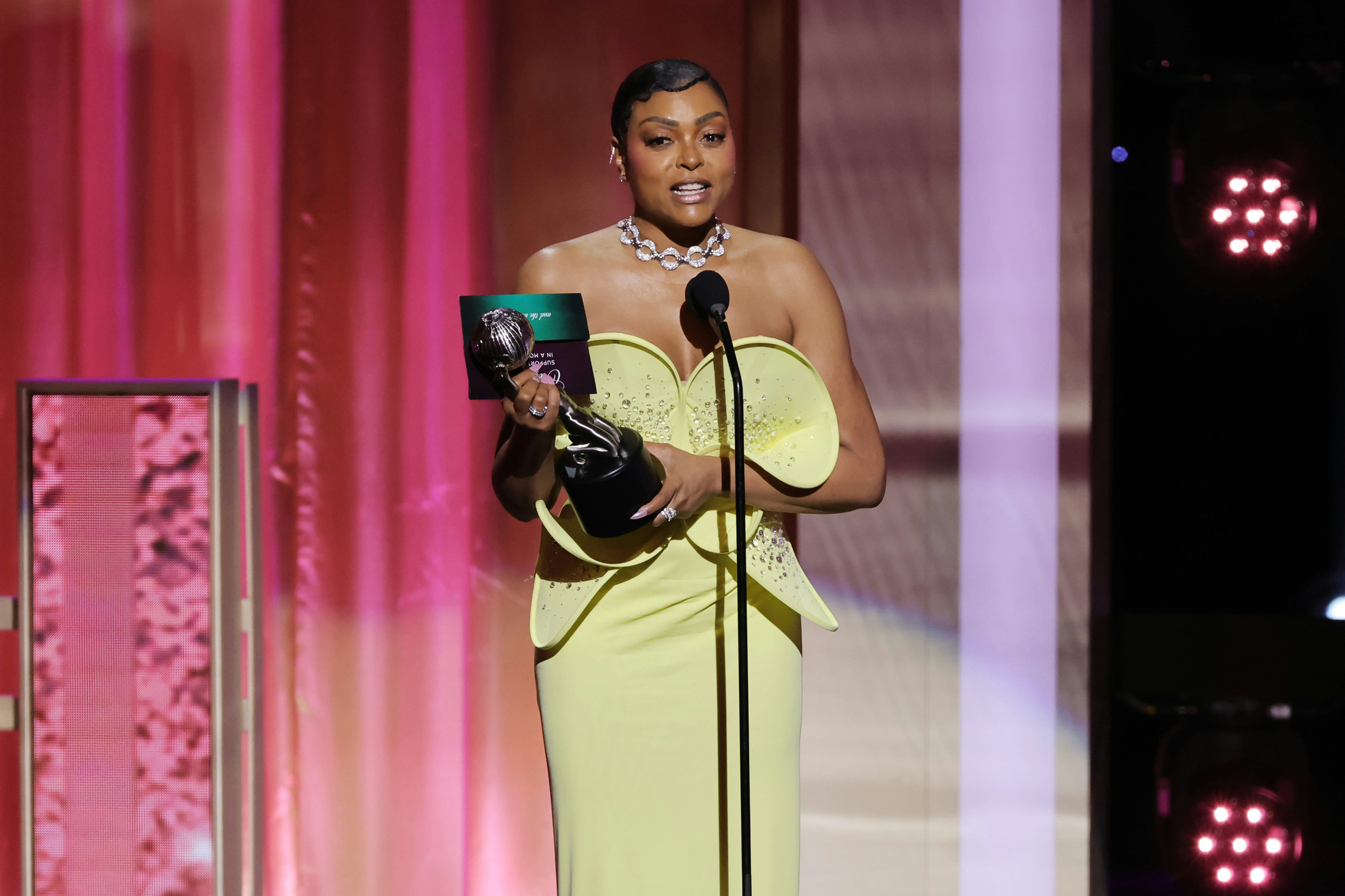 LOS ANGELES, CALIFORNIA - MARCH 16: Taraji P. Henson accepts the Outstanding Supporting Actress in a&hellip;