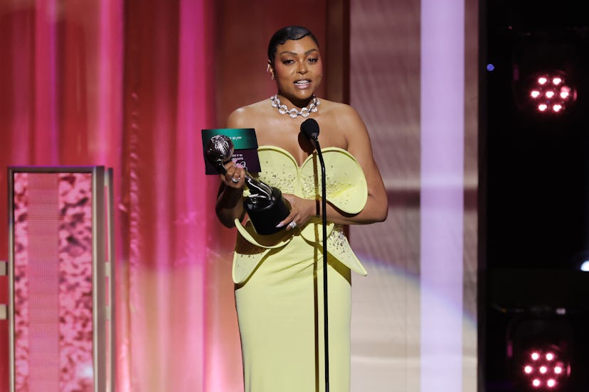 LOS ANGELES, CALIFORNIA - MARCH 16: Taraji P. Henson accepts the Outstanding Supporting Actress in a…