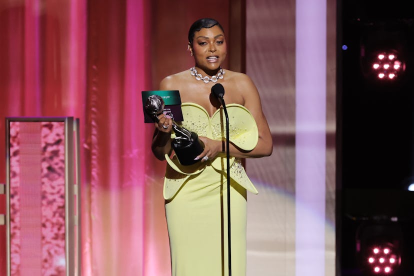 LOS ANGELES, CALIFORNIA - MARCH 16: Taraji P. Henson accepts the Outstanding Supporting Actress in a...