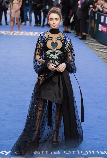 Lily Collins attends the "Extremely Wicked, Shockingly Evil and Vile" European premiere 