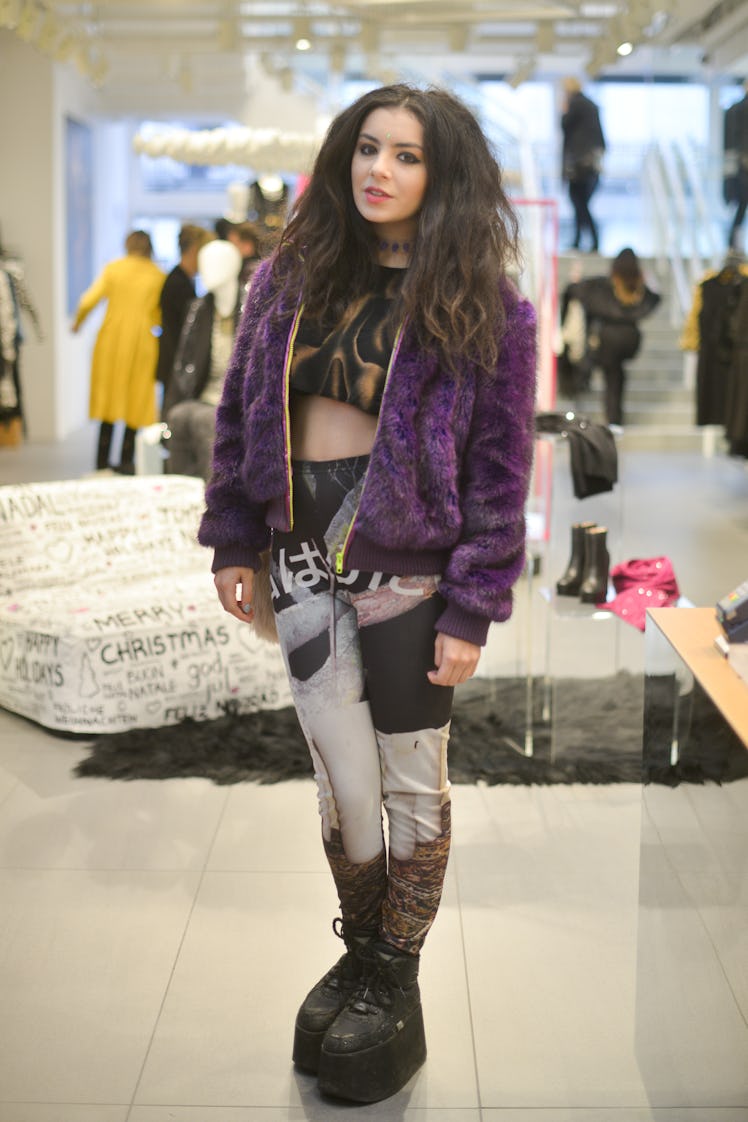 Charli XCX attends the launch of Donna Karan's Heart for Haiti collection in support of The Urban Ze...