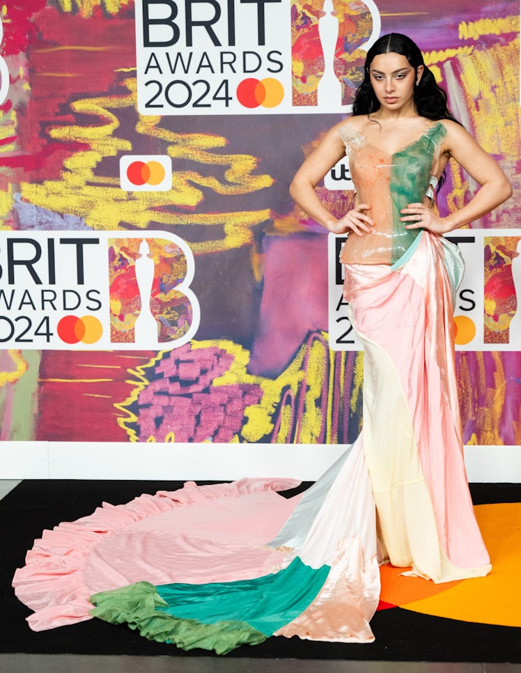 Charli XCX attends the BRIT Awards 2024 at The O2 Arena on March 02, 2024 in London, England.