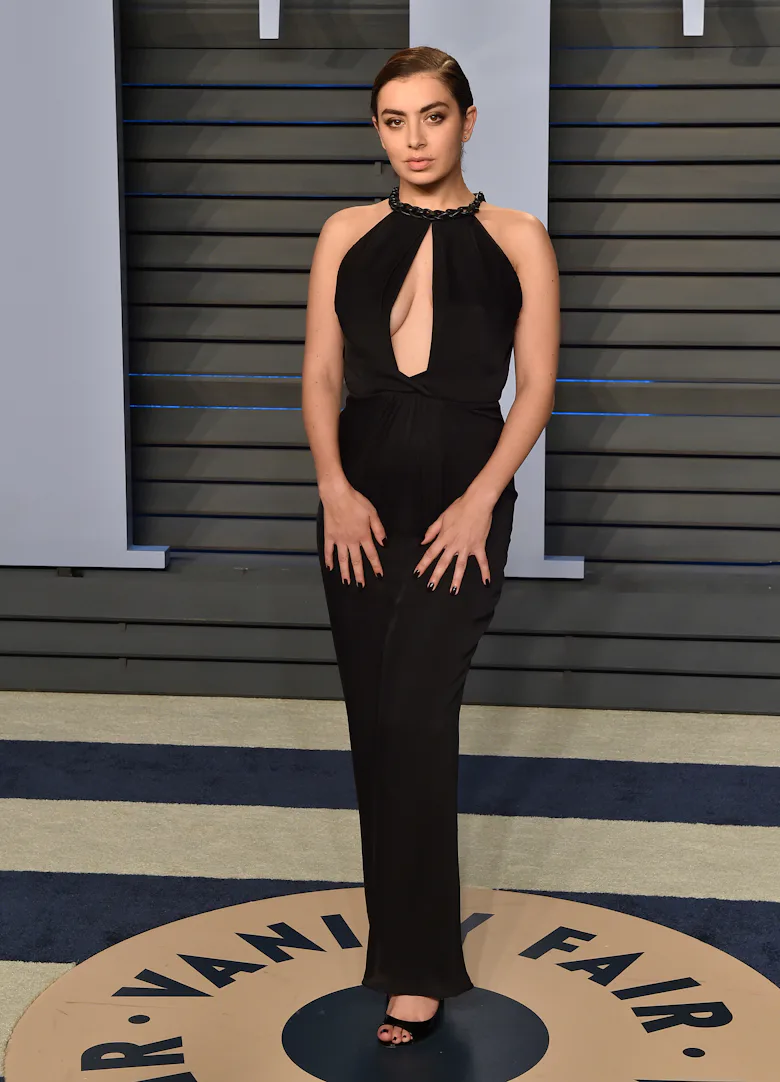 Singer Charli XCX attends the 2018 Vanity Fair Oscar Party hosted by Radhika Jones at Wallis Annenbe...
