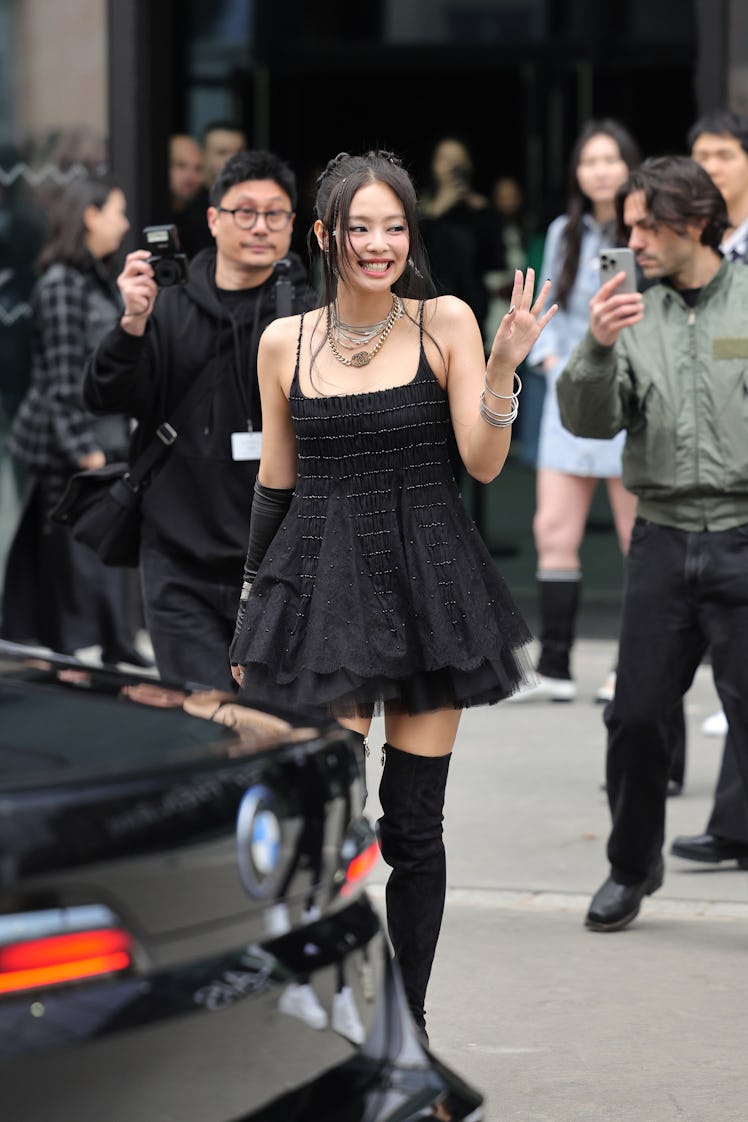 Jennie of Black Pink attends the Chanel Womenswear Fall/Winter 2024-2025 show as part of Paris Fashi...