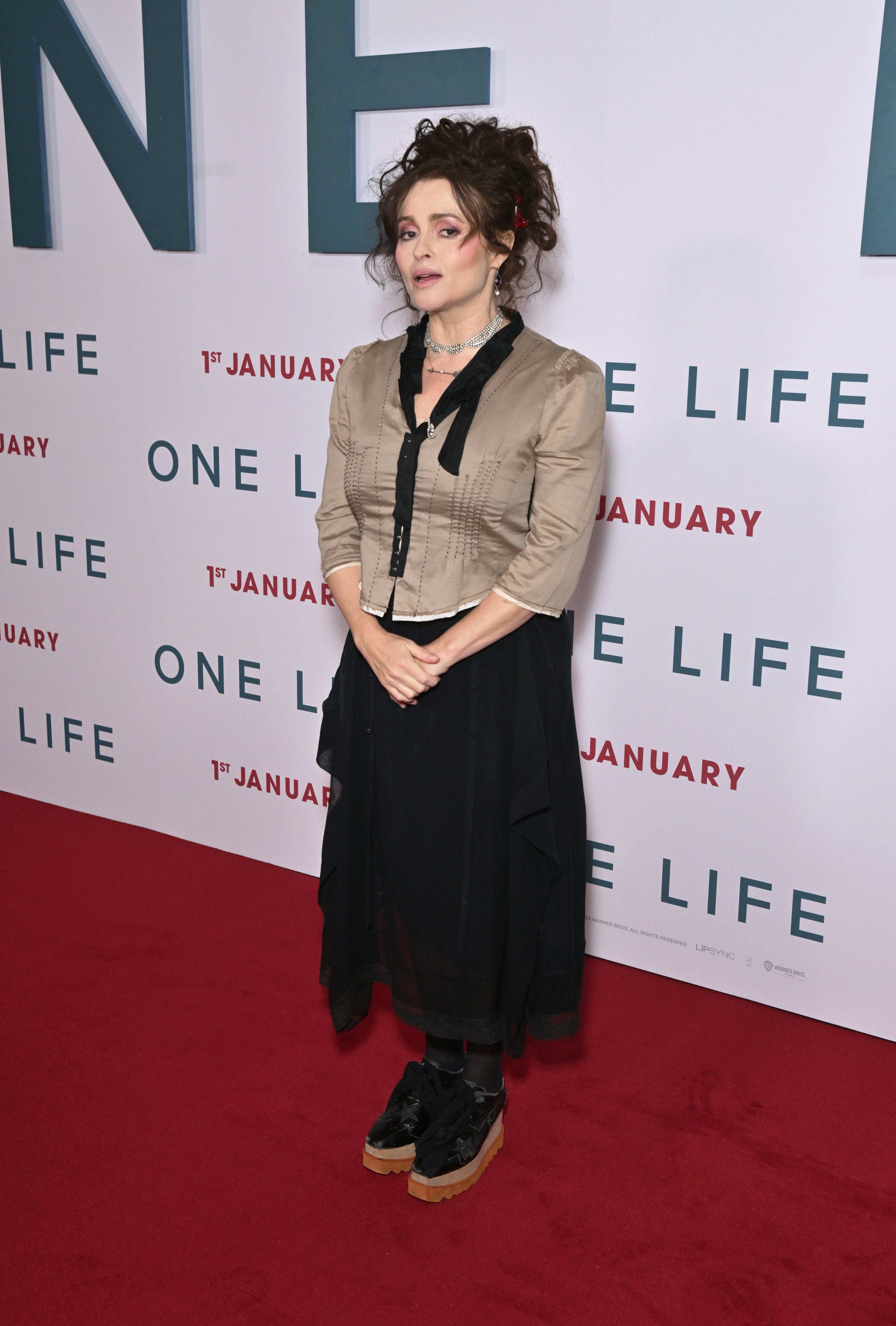 Helena Bonham Carter at a screening of &ldquo;One Life."