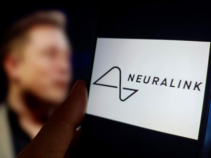 SUQIAN, CHINA - JANUARY 30, 2024 - Illustration Neuralink, Suqian, Jiangsu province, China, January ...