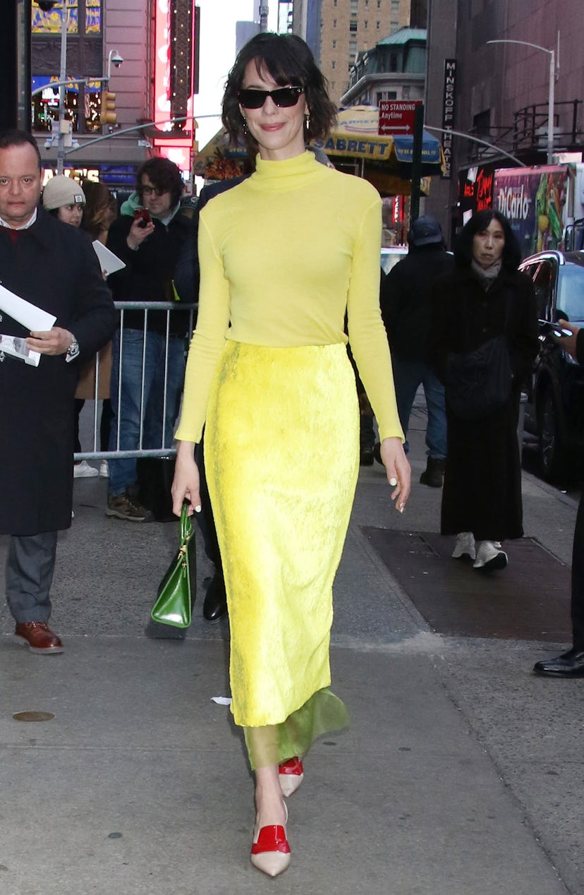 Rebecca Hall is seen on March 20, 2024 in New York City.