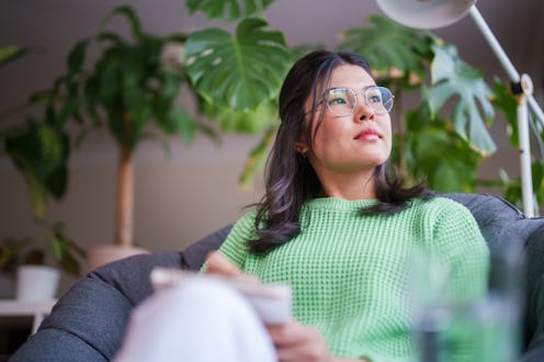 Part of a series of daily life of a woman at home.