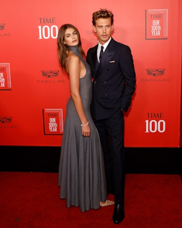Kaia Gerber and Austin Butler attend the 2023 Time100 Gala at Jazz at Lincoln Center on April 26, 20...