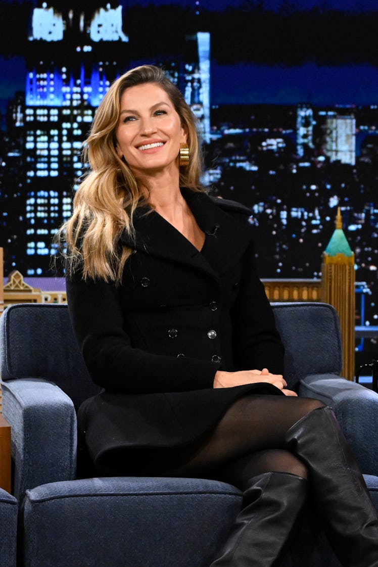 THE TONIGHT SHOW STARRING JIMMY FALLON -- Episode 1945 -- Pictured: Model Gisele Bündchen during an ...