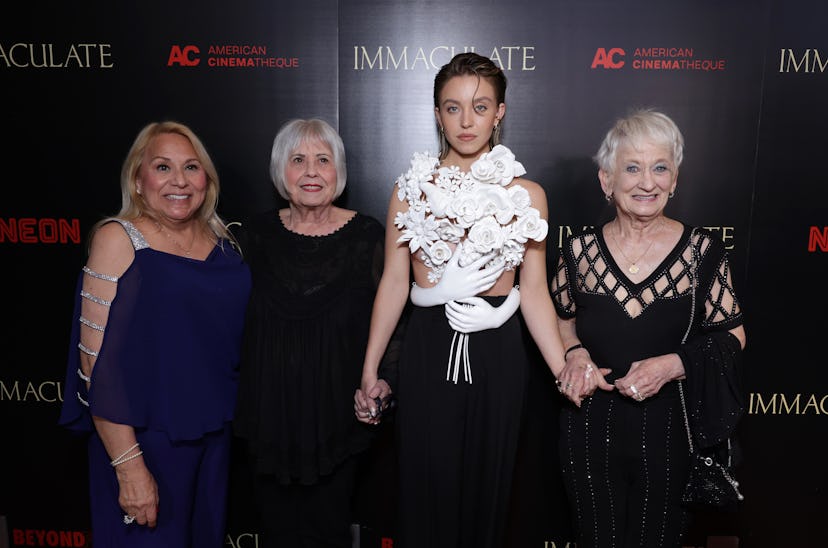 Sydney Sweeney brought her grandmothers to the 'Immaculate' premiere (March 15, 2024 in Los Angeles,...