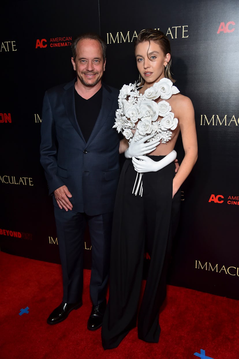  Sydney Sweeney made 'Immaculate' for dad Steven Sweeney (at the Los Angeles premiere screening of "...